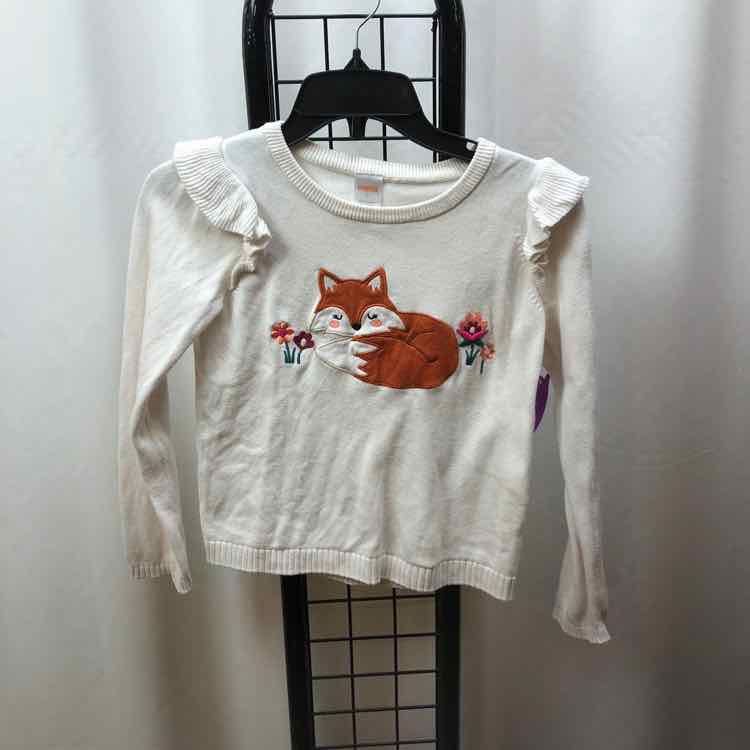 Gymboree White Patch Child Size 7 Girl's Sweater