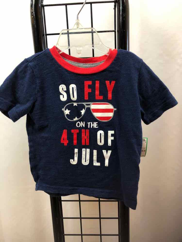 Carter's Navy Graphic Child Size 24 m Boy's Shirt