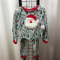 Mud Pie Gray Christmas Child Size 4 Boy's Pajamas