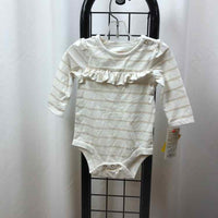 Cat & Jack White Stripe Child Size 0-3 m Girl's Shirt