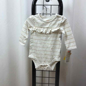 Cat & Jack White Stripe Child Size 0-3 m Girl's Shirt
