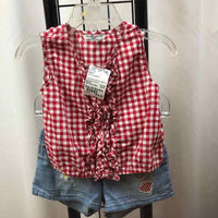 Mayoral Red Checkered Child Size 36 Months Girl's Outfit