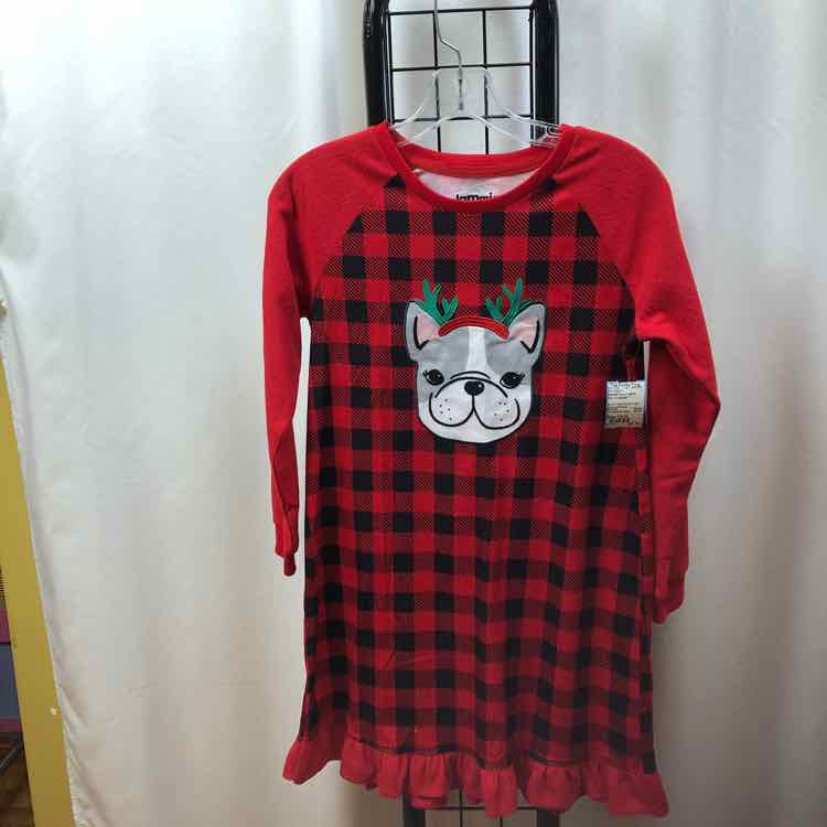 jammies for your family Red Christmas Child Size 10/12 Girl's Pajamas