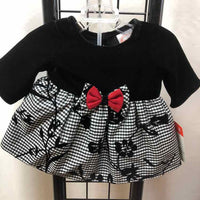 Wonder Nation Black Plaid Child Size Newborn Girl's Dress