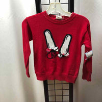 Sonoma Red Graphic Child Size 5 Girl's Sweater