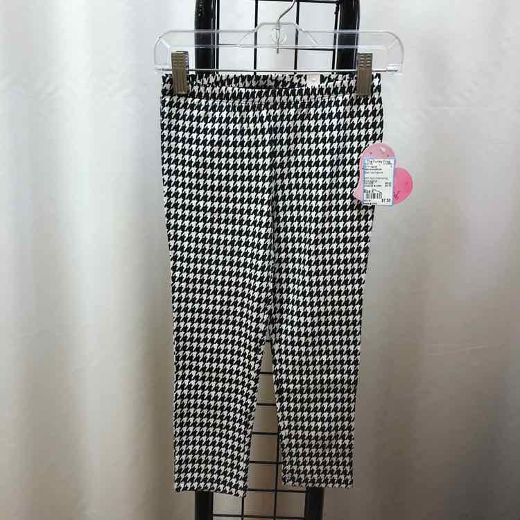 little miss attitude Black Herringbone Child Size 6 Girl's Leggings