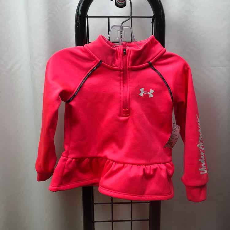 Under Armour Pink Logo Child Size 2 Girl's Sweatshirt