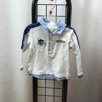 Mayoral White Embroidered Child Size 12 m Boy's Shirt