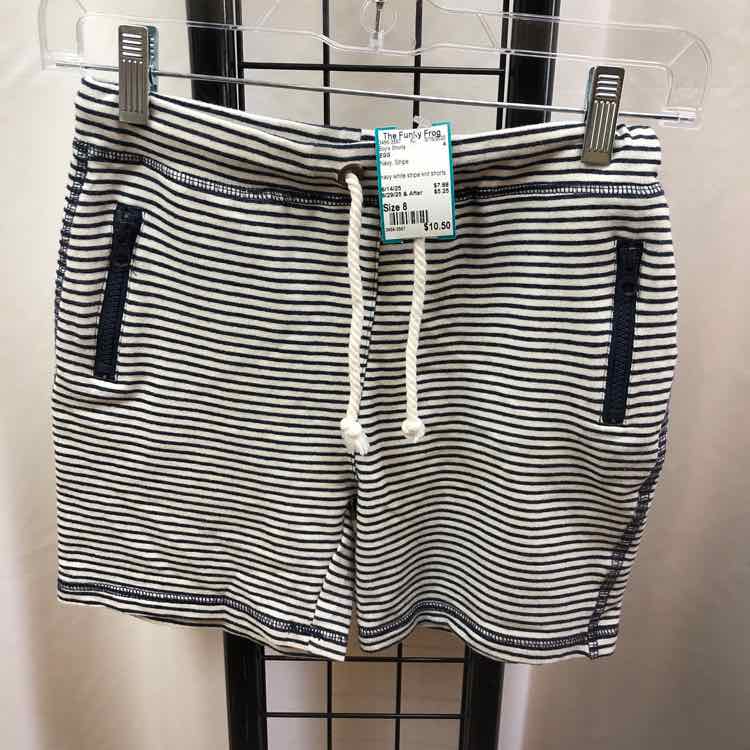 EGG Navy Stripe Child Size 8 Boy's Shorts