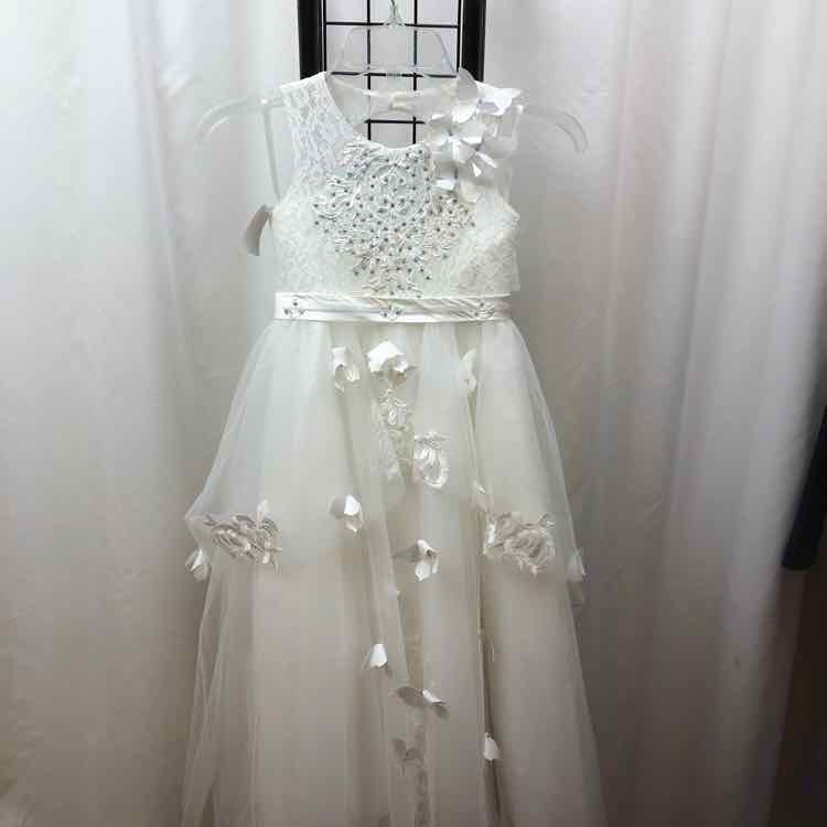 White Solid Child Size 4/5 Girl's Formal Wear