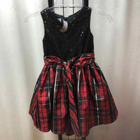 Pipa & Julie Black Sequin Child Size 6X Girl's Dress