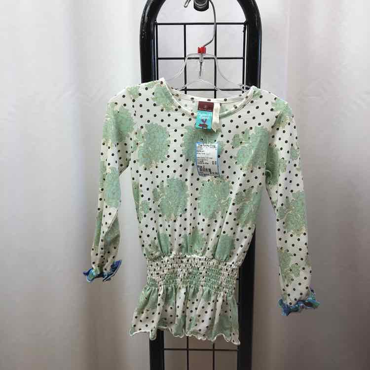 Matilda Jane White Floral Child Size 2 Girl's Shirt