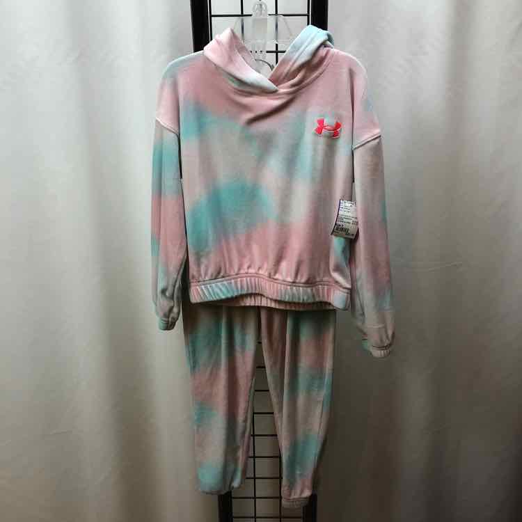 Under Armour Pink Tye Dye Child Size 5 Girl's Jogging Suit