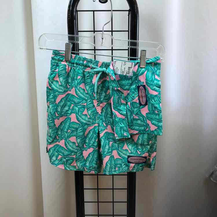 Vineyard vines Pink Floral Child Size 7 Boy's Swimwear