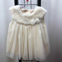 First Impressions White Solid Child Size 24 m Girl's Dress