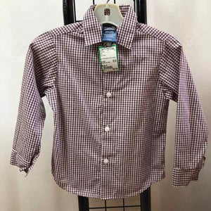 Izod Red Plaid Child Size 4 Boy's Shirt