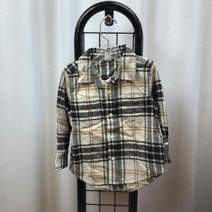Gap Cream Plaid Child Size 18-24 m Boy's Shirt