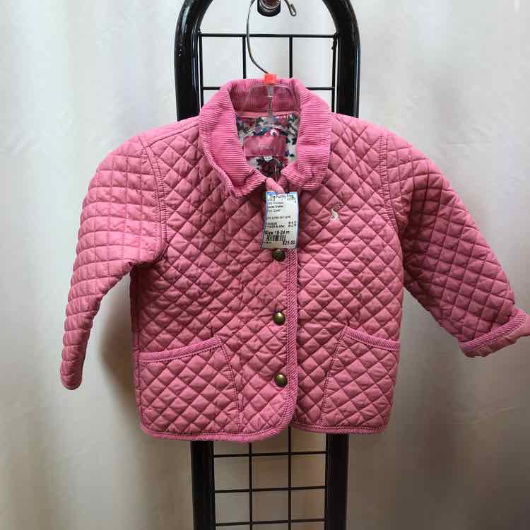 Joules Original Pink Quilted Child Size 18-24 m Girl's Outerwear