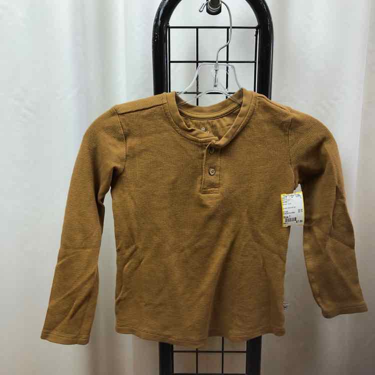 Honest Brown Solid Child Size 7 Boy's Shirt