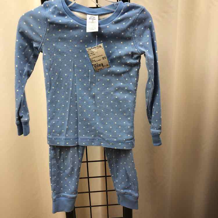 Mini Boden Blue Dotted Child Size 3 Girl's Pajamas