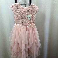 Jona Michelle Pink Lace Child Size 5 Girl's Dress