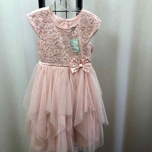 Jona Michelle Pink Lace Child Size 5 Girl's Dress