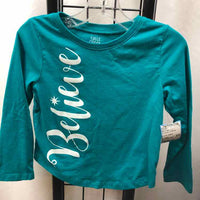 Falls Creek Turquoise Christmas Child Size 3 Girl's Shirt