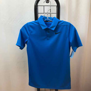 Nike Blue Solid Child Size 10 Boy's Shirt