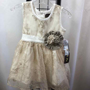 Mustard Pie White Embroidered Child Size 6 Girl's Shirt