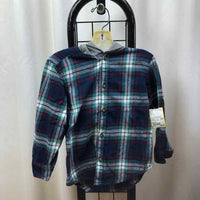 Carter's Navy Plaid Child Size 4 Boy's Shirt