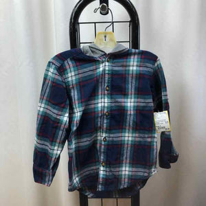Carter's Navy Plaid Child Size 4 Boy's Shirt