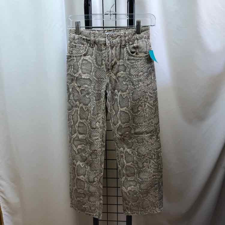 Zara Tan Animal Print Child Size 10 Girl's Pants