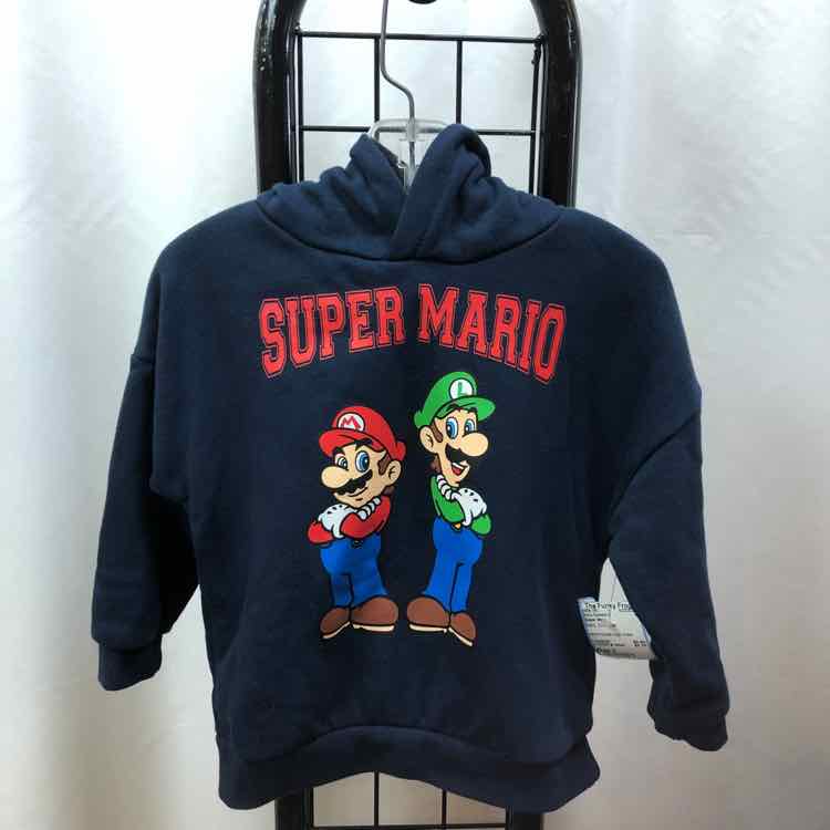 Super Mario Navy Character Child Size 3 Boy's Sweatshirt