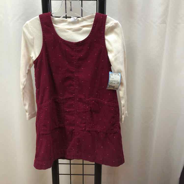 Gap White Solid Child Size 3 Girl's Dress
