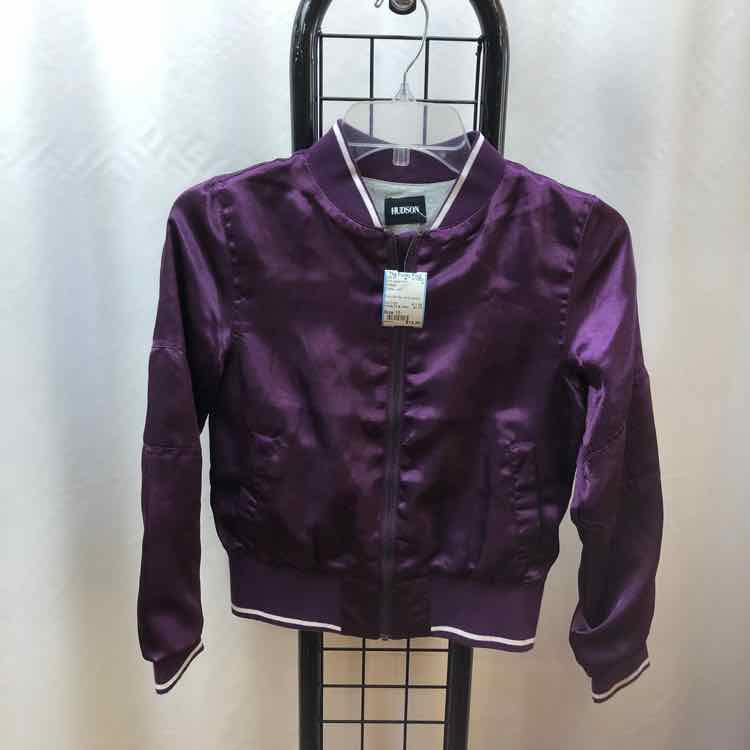 Hudson Purple Solid Child Size 10 Girl's Jacket/Blazer