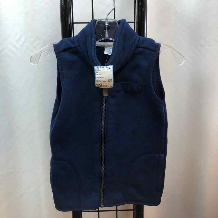 Carter's Blue Solid Child Size 5 Boy's Vest