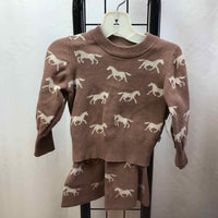 modern Moments Brown Solid Child Size 2 Girl's Outfit
