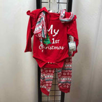 Red crochet Child Size 3-6 Months Girl's Outfit
