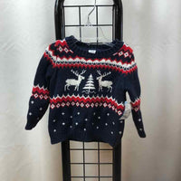 Janie and Jack Navy Patterned Child Size 12 Boy's Sweater