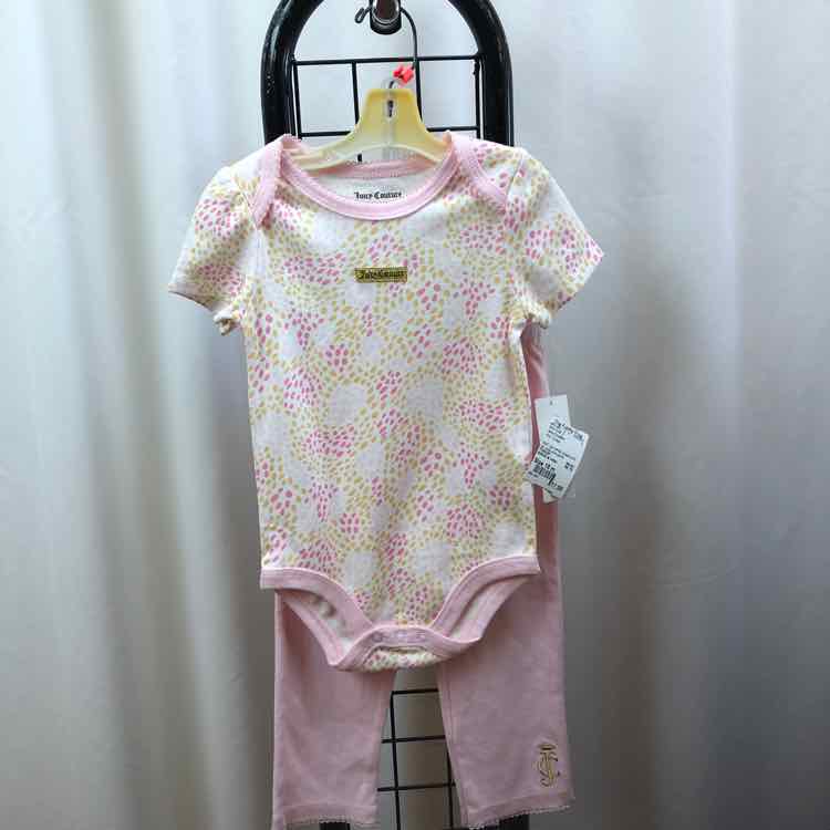Juicy Couture Pink Dotted Child Size 18 m Girl's Outfit