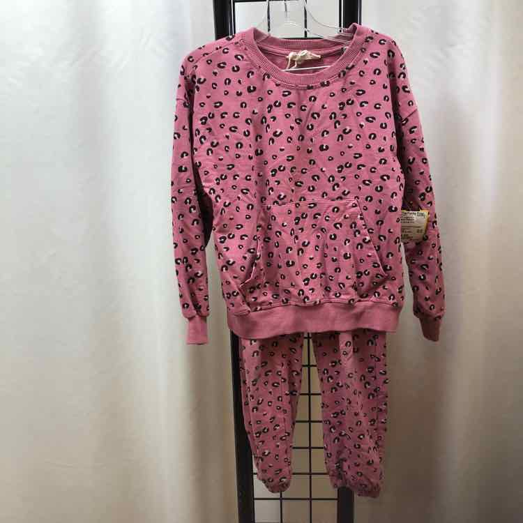 Jessica Simpson Pink Animal Print Child Size 5/6 Girl's Jogging Suit