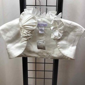 Lilacs & Pearls White Solid Child Size 6 Girl's Vest