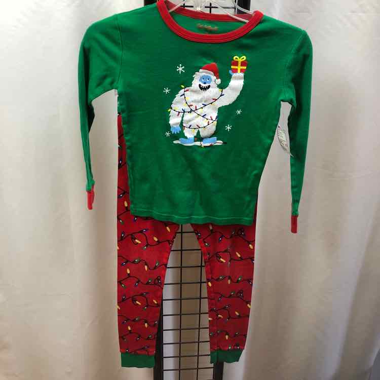 Cat & Jack Green Christmas Child Size 10 Boy's Pajamas
