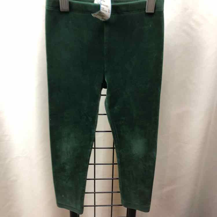 Tea Green Solid Child Size 5 Girl's Leggings