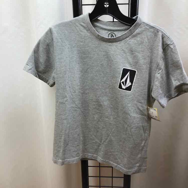 VOLCOM Gray Logo Child Size 8 Boy's Shirt