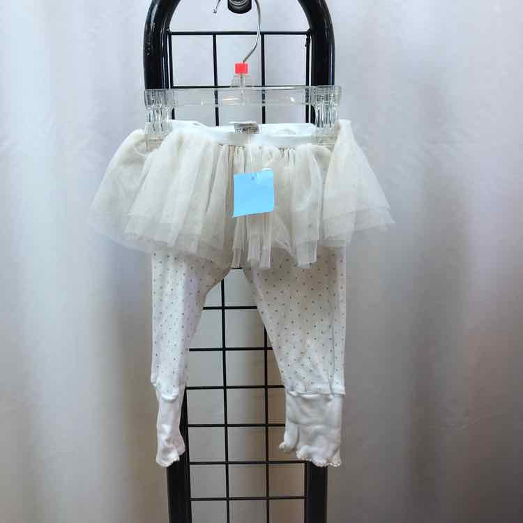 mudpie White Dotted Child Size 3-6 Months Girl's Leggings