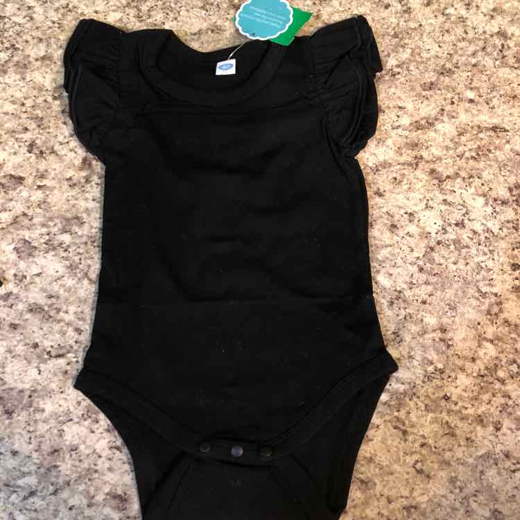 Black Solid Child Size 3 m Girl's Shirt