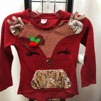 Holiday Time Red Christmas Child Size 4/5 Girl's Shirt