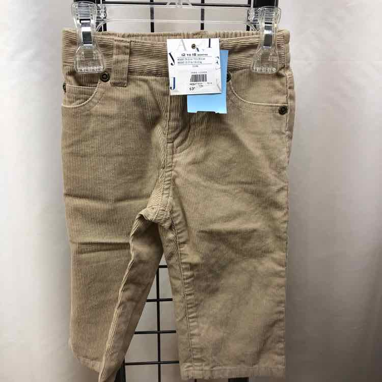 Janie and Jack Tan Solid Child Size 12-18 m Boy's Pants
