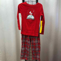 Cat & Jack Red Graphic Child Size 4 Girl's Pajamas